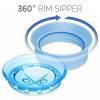 imageChicco 360 Spoutless RimTrainer with Removable Transparent Membrane  SpillResistant  TopRack Dishwasher Safe  OpenCup Training  Easy to Hold with Ergonomic Indents  Blue  9 MonthsBlue