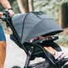 imageChicco Activ3 Jogging Stroller AllTerrain Stroller Compatible with Chicco Infant Car Seats not Included Baby Travel Gear  EclipseGreyEclipse