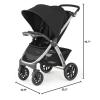 imageChicco Bravo LE ClearTex QuickFold Stroller  Pewter  GreyBravo Stroller  Black