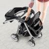 imageChicco BravoFor2 StandingSitting Double Stroller  Iron  BlackGreyIron