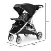 imageChicco BravoFor2 StandingSitting Double Stroller  Iron  BlackGreyIron