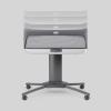 imageChicco Close to You 3in1 Bedside Bassinet Portable Newborn Bassinet with Wheels AdjustableHeight Changing Table  Heather GreyGreyCharcoal