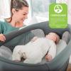 imageChicco Close to You 3in1 Bedside Bassinet Portable Newborn Bassinet with Wheels AdjustableHeight Changing Table  Heather GreyGreyCharcoal