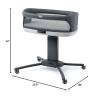 imageChicco Close to You 3in1 Bedside Bassinet Portable Newborn Bassinet with Wheels AdjustableHeight Changing Table  Heather GreyGreyCharcoal