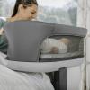 imageChicco Close to You 3in1 Bedside Bassinet Portable Newborn Bassinet with Wheels AdjustableHeight Changing Table  Heather GreyGreyCharcoal