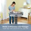 imageChicco Close to You 3in1 Bedside Bassinet Portable Newborn Bassinet with Wheels AdjustableHeight Changing Table  Heather GreyGreyDove