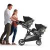 imageChicco Corso Flex Convertible Stroller  Legend  BlackInfant Car Seat Adapter  Basket