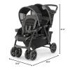 imageChicco Cortina Together Double Stroller  Minerale  BlackSilverMinerale