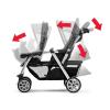 imageChicco Cortina Together Double Stroller  Minerale  BlackSilverMinerale