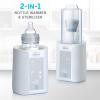 imageChicco Digital Bottle Warmer ampamp Sterilizer for Baby Bottles Baby Food Jars and Milk Bags  Eliminates 999 of Germs  4 Heating Options  Digital Touchscreen Automatic ShutOff ampamp Sound Alert