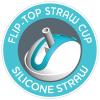 imageChicco Double Wall Insulated FlipTop Sippy Cup with Silicone Straw and SpillFree Lid 9oz TopRack Dishwasher Safe  Easy to Hold with Ergonomic Indents  Blue DiscoverTeal 2pk  12 monthBlue DiscoverTeal