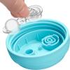 imageChicco DoubleWall Insulated Sippy Cup with BiteProof Rim Spout and SpillFree Lid 9oz  TopRack Dishwasher Safe  Easy to Hold Ergonomic Indents  GreenTeal Ombre 2pk  12 monthsPinkTealPurple Ombre