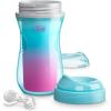 imageChicco DoubleWall Insulated Sippy Cup with BiteProof Rim Spout and SpillFree Lid 9oz  TopRack Dishwasher Safe  Easy to Hold Ergonomic Indents  GreenTeal Ombre 2pk  12 monthsPinkTealPurple Ombre