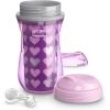 imageChicco DoubleWall Insulated Sippy Cup with BiteProof Rim Spout and SpillFree Lid 9oz  TopRack Dishwasher Safe  Easy to Hold Ergonomic Indents  GreenTeal Ombre 2pk  12 monthsPink  Purple