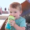 imageChicco DoubleWall Insulated Sippy Cup with BiteProof Rim Spout and SpillFree Lid 9oz  TopRack Dishwasher Safe  Easy to Hold Ergonomic Indents  GreenTeal Ombre 2pk  12 monthsGreenTeal Ombre