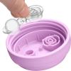imageChicco DoubleWall Insulated Sippy Cup with BiteProof Rim Spout and SpillFree Lid 9oz  TopRack Dishwasher Safe  Easy to Hold Ergonomic Indents  GreenTeal Ombre 2pk  12 monthsPink  Purple