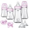 imageChicco Duo 5oz Hybrid Baby Bottle with InvinciGlass Inside and Plastic Outside  Dishwasher Bottle Warmer and Electric Sterilizer Safe  IntuiLatch Nipple  ClearGrey 2pkPink