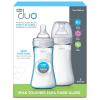 imageChicco Duo 9oz Hybrid Baby Bottle with InvinciGlass Inside and Plastic Outside  Dishwasher Bottle Warmer and Electric Sterilizer Safe  IntuiLatch Nipple  ClearGrey 2pkGrey