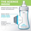 imageChicco Duo 9oz Hybrid Baby Bottle with InvinciGlass Inside and Plastic Outside  Dishwasher Bottle Warmer and Electric Sterilizer Safe  IntuiLatch Nipple  ClearGrey 2pkGrey