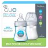 imageChicco Duo Deluxe Hybrid Baby Bottle Starter Gift Set with InvinciGlass Inside and Plastic Outside  Dishwasher Bottle Warmer and Electric Sterilizer Safe  IntuiLatch Nipple  ClearGreyGrey