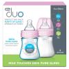 imageChicco Duo Deluxe Hybrid Baby Bottle Starter Gift Set with InvinciGlass Inside and Plastic Outside  Dishwasher Bottle Warmer and Electric Sterilizer Safe  IntuiLatch Nipple  ClearGreyPink