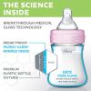 imageChicco Duo Deluxe Hybrid Baby Bottle Starter Gift Set with InvinciGlass Inside and Plastic Outside  Dishwasher Bottle Warmer and Electric Sterilizer Safe  IntuiLatch Nipple  ClearGreyPink