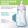 imageChicco Duo Deluxe Hybrid Baby Bottle Starter Gift Set with InvinciGlass Inside and Plastic Outside  Dishwasher Bottle Warmer and Electric Sterilizer Safe  IntuiLatch Nipple  ClearGreyPink