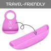 imageChicco Easy Start Silicone Feeding Set  Dishes for BabyLed Weaning  Suction Bowl  Adjustable Silicone Bib  Soft Silicone Spoon  BPAFree  3 Piece Set  6m  TealPink