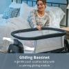 imageChicco LullaGlide 3in1 Stationary Baby Bassinet Gliding and Portable Bassinet Waterproof Mattress and Fitted Sheet Includes Carry Bag  LunaGrey
