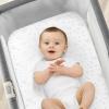 imageChicco LullaGo Bassinet Sheets  White 2Pack  WhiteGrey Triangle