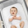 imageChicco LullaGo Bassinet Sheets  White 2Pack  WhiteLavender Triangle