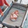 imageChicco Lullaby Zip AllinOne Portable Playard Infant Bassinet and Changer Electronic Toy Bar Toddler Playard Travel Friendly  DriftwoodGrey