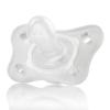 imageChicco PhysioForma 100 Soft Silicone Mini One Piece Pacifier for Babies 02 Months  BPA ampamp Latex Free  Reusable Sterilizing Case  Pink 2pkClear Two Pack