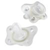 imageChicco PhysioForma 100 Soft Silicone Mini One Piece Pacifier for Babies 02 Months  BPA ampamp Latex Free  Reusable Sterilizing Case  Pink 2pkClear Two Pack