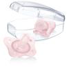 imageChicco PhysioForma 100 Soft Silicone Mini One Piece Pacifier for Babies 02 Months  BPA ampamp Latex Free  Reusable Sterilizing Case  Pink 2pkPink Two Pack