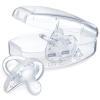 imageChicco PhysioForma 100 Soft Silicone One Piece Pacifier for Babies Aged 06 Months  BPA ampamp Latex Free  Reusable Sterilizing Case  Clear 4pkClear Four Pack