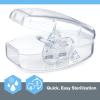 imageChicco PhysioForma 100 Soft Silicone One Piece Pacifier for Babies Aged 06 Months  BPA ampamp Latex Free  Reusable Sterilizing Case  Clear 4pkClear Four Pack