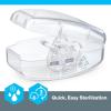 imageChicco PhysioForma 100 Soft Silicone One Piece Pacifier for Babies Aged 06 Months  BPA ampamp Latex Free  Reusable Sterilizing Case  Clear 4pkGrey Two Pack