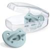 imageChicco PhysioForma Luxe Silicone One Piece Pacifier for Babies Aged 06m  Fashion Textured Shield  BPA ampamp Latex Free Reusable Sterilizing Case Blush 2pkCoastal Blue