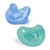 imageChicco PhysioForma Luxe Silicone One Piece Pacifier for Babies Aged 06m  Fashion Textured Shield  BPA ampamp Latex Free Reusable Sterilizing Case Blush 2pkBlueGreen  2 Pack