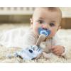 imageChicco Pocket Buddies Soft Pacifier HolderLovey Soothing Plush Toy Animal 0m Pink BunnyBlue