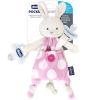 imageChicco Pocket Buddies Soft Pacifier HolderLovey Soothing Plush Toy Animal 0m Pink BunnyPink