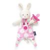 imageChicco Pocket Buddies Soft Pacifier HolderLovey Soothing Plush Toy Animal 0m Pink BunnyPink