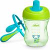 imageChicco SemiSoft Trainer with BiteResistant Spout and SpillFree Lid 7oz Removable NonSlip Handles  TopRack Dishwasher Safe  Easy to Hold Ergonomic Indents  Blue 6 monthsGreen
