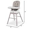 imageChicco Stack HiLo 6in1 MultiUse Convertible High Chair Reclining High Chair for Babies and Toddlers EasyClean Baby Booster Toddler Seat Combo  TideBlueGreenSand