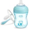 imageChicco Transition Sippy Cup with Silicone Spout and SpillFree Lid 7oz Calibration Markings  Removable Handles  TopRack Dishwasher Safe  Easy to Hold with Ergonomic Indents  Pink 4 monthsBlue