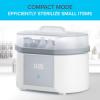 imageMicrowave Steam Sterilizer  Removes 999 of Dirt Quickly and Naturally with The Power of steam WhiteGreyAdvanced Sterilizer and Dryer