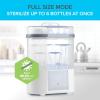 imageMicrowave Steam Sterilizer  Removes 999 of Dirt Quickly and Naturally with The Power of steam WhiteGreyAdvanced Sterilizer and Dryer