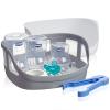 imageMicrowave Steam Sterilizer  Removes 999 of Dirt Quickly and Naturally with The Power of steam WhiteGreyMicrowave Sterilizer