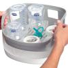 imageMicrowave Steam Sterilizer  Removes 999 of Dirt Quickly and Naturally with The Power of steam WhiteGreyMicrowave Sterilizer